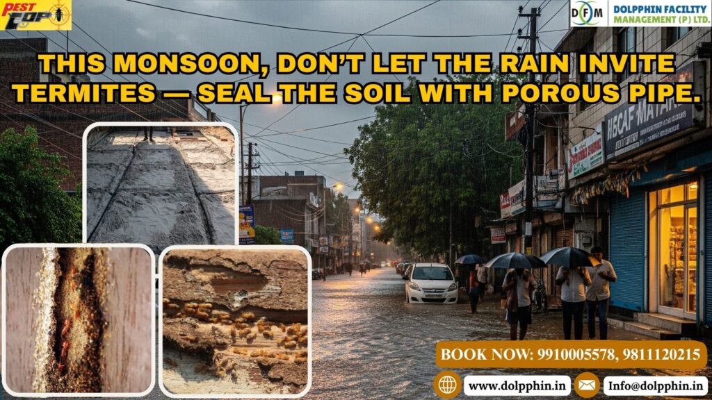 termites are coming in this monsoon; prepare with porous pipe